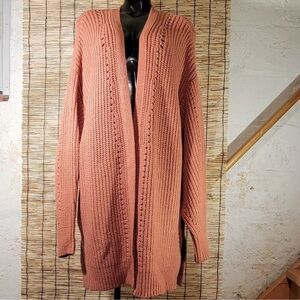 Free People Nightingale Knit Cardigan Pink Women's  Size M